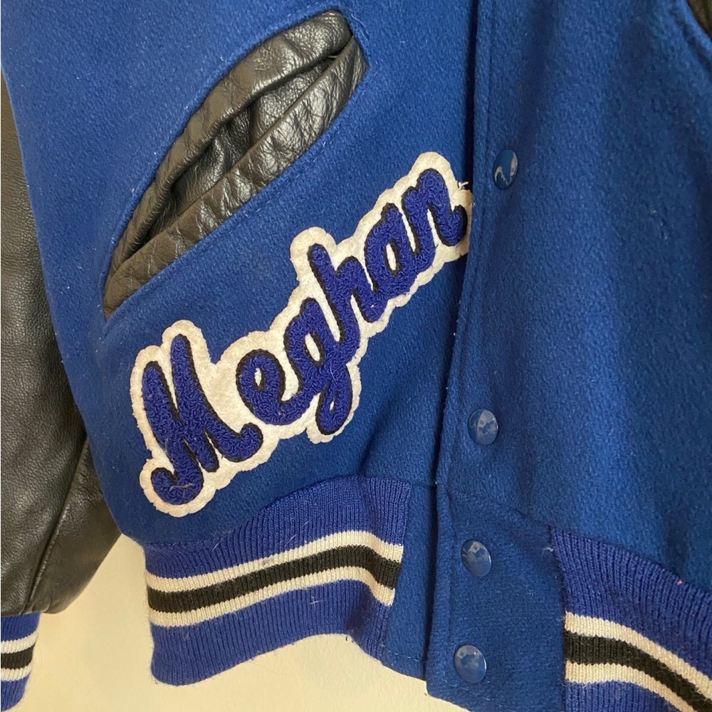 Vintage Y2K Leather Varsity Jacket 2004 - Small - Picture 7 of 14